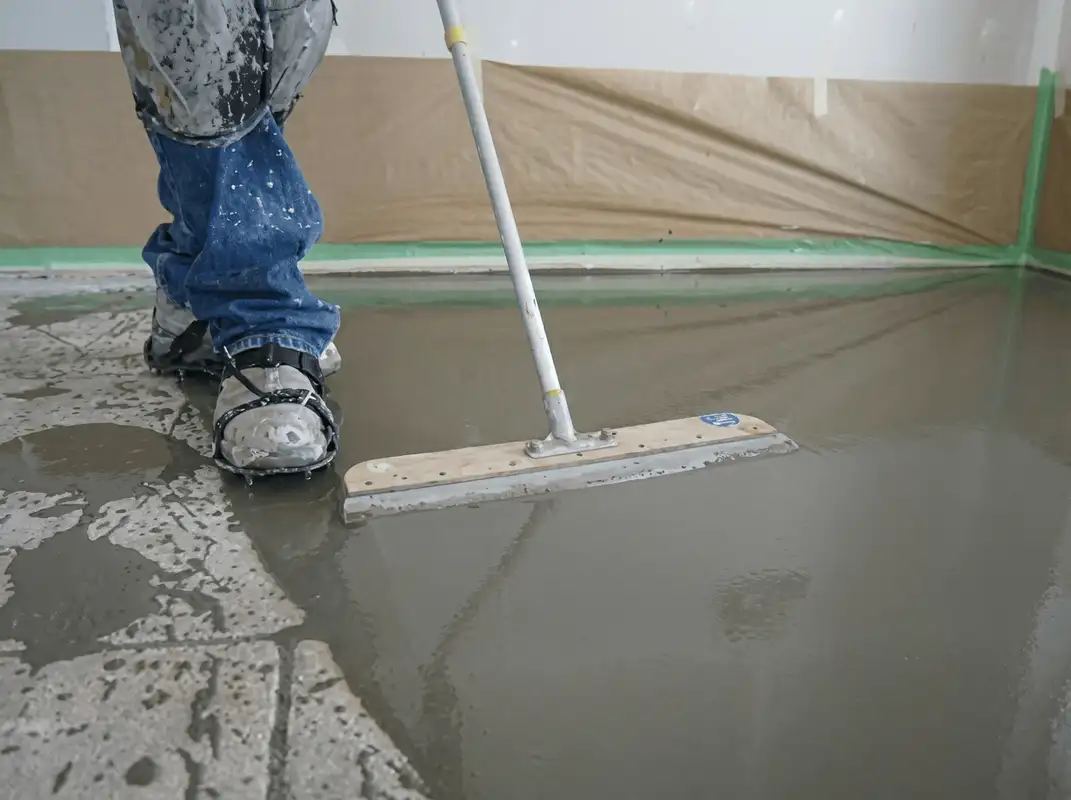 Uneven floor being professionally repaired in Hialeah, FL